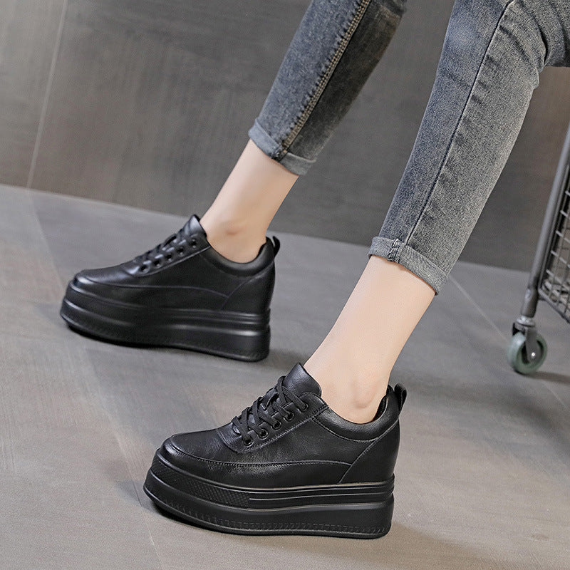 Damen Plateau Sneakers mit modischer und komfortabler Struktur Drune