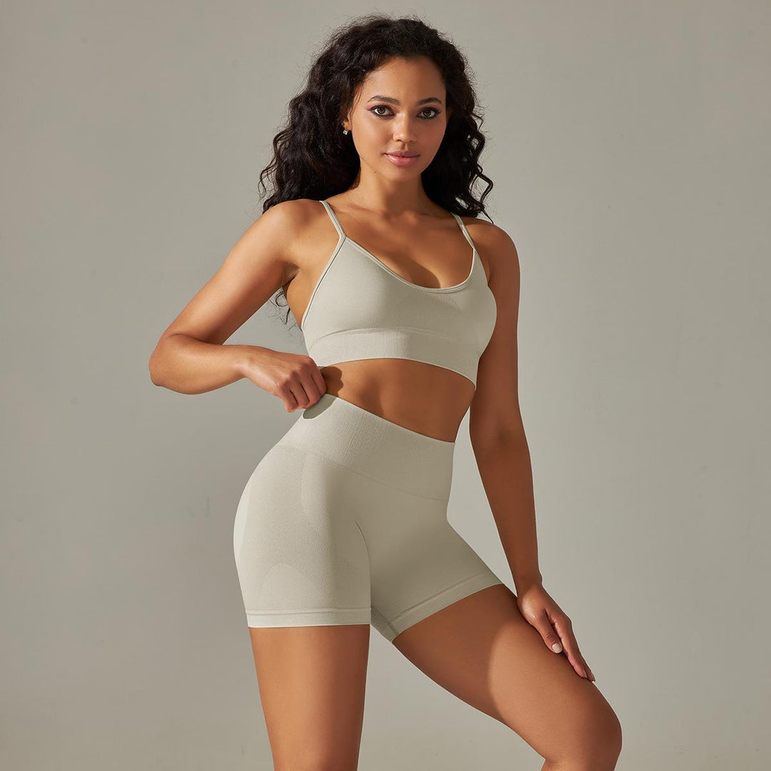 Damen Sport-BH und Shorts-Set Drune