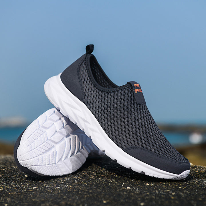 Unisex Atmungsaktive Schlupfsneaker aus Mesh mit rutschfester Leichtsohle Drune