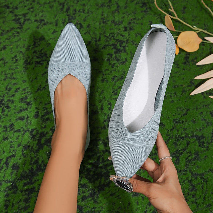 Damen Slingback-Ballerinas mit atmungsaktivem Netzdesign und flexiblem Fußbett Drune