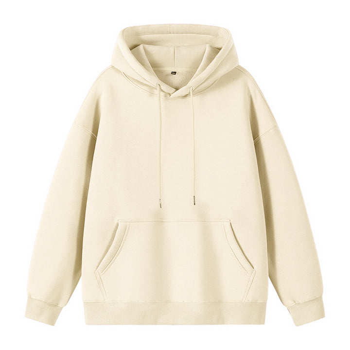 Unisex Oversize-Kapuzenpullover mit Kängurutasche und überschnittener Schulter Drune