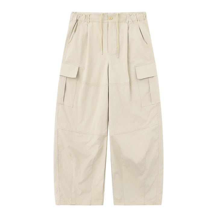 Herren Cargo-Caprihose mit elastischem Bund, Tunnelzug und Utility‑Taschen Drune