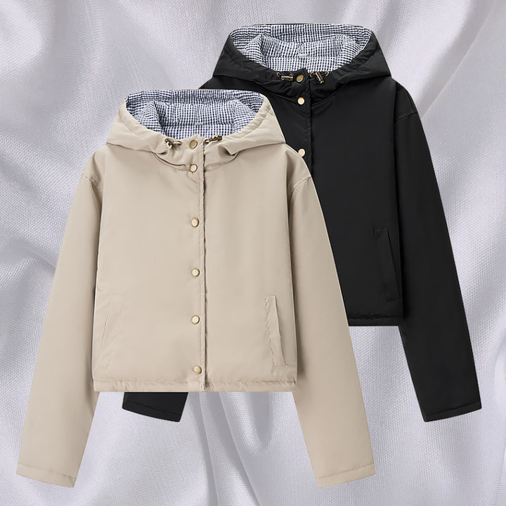 Damen Utility-Jacke mit abnehmbarer Kapuze und praktischen Taschen Drune
