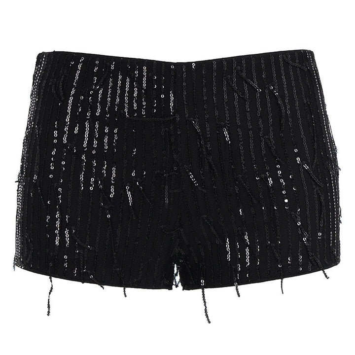 Damen glamouröse Pailletten-Shorts Drune