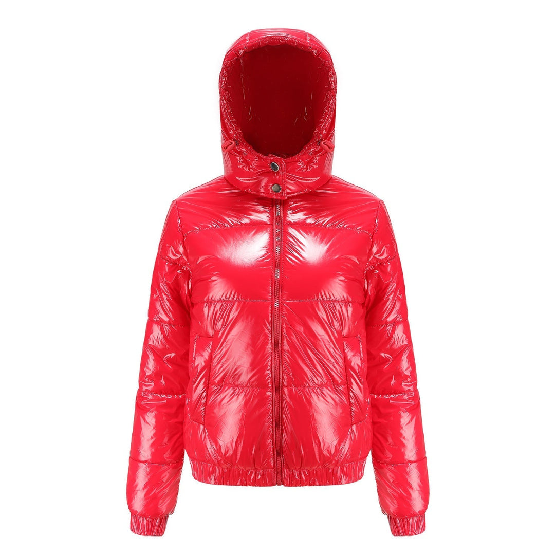 Glänzende Wasserabweisende Thermo Komfort Winterjacke Damen | Drune