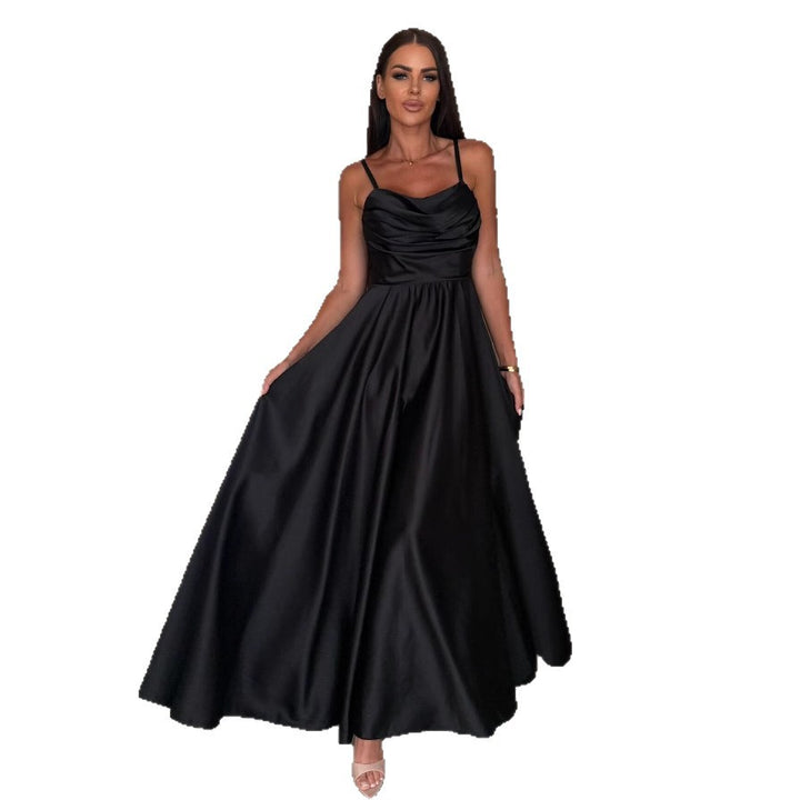 Damen Elegantes Satin Abendkleid Drune