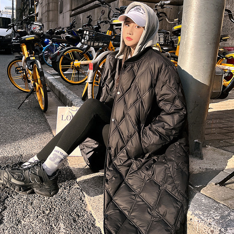 Damen Oversized Steppjacke mit elegantem Schnitt und praktischen Taschen Drune