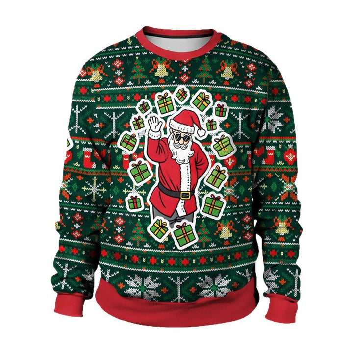 Damen Lustiger Pullover mit Weihnachtsmotiven Drune