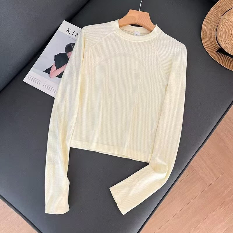 Damen sportliches Langarmshirt mit atmungsaktiven Materialien Drune