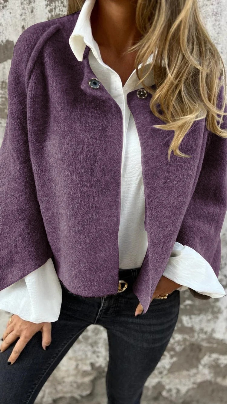 Drune | Kurze Cashmere Langarmjacke