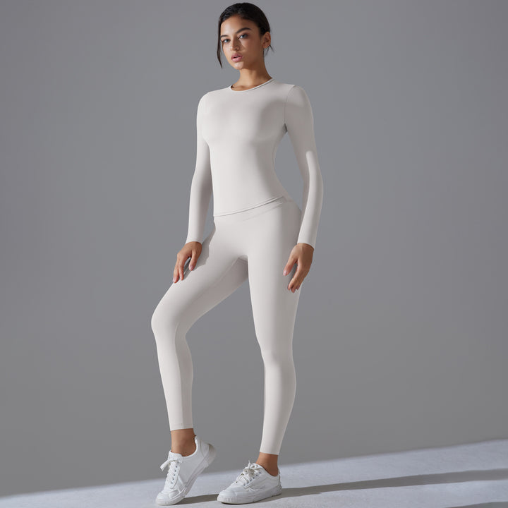 Damen Sport-Set mit langem Ärmel und Leggings Drune