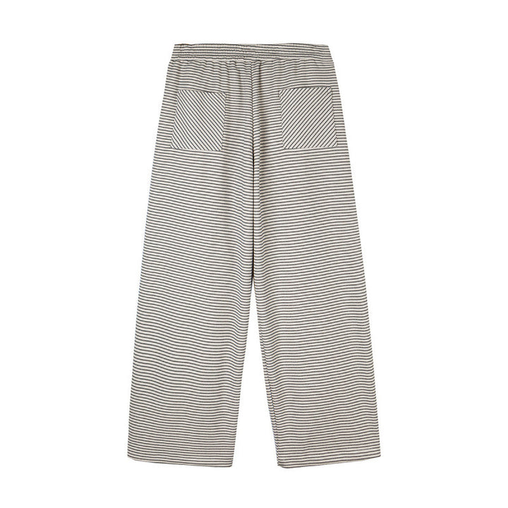 Damen Culotte-Hose mit weitem Bein, hohem Bund und feinem Streifenmuster Drune