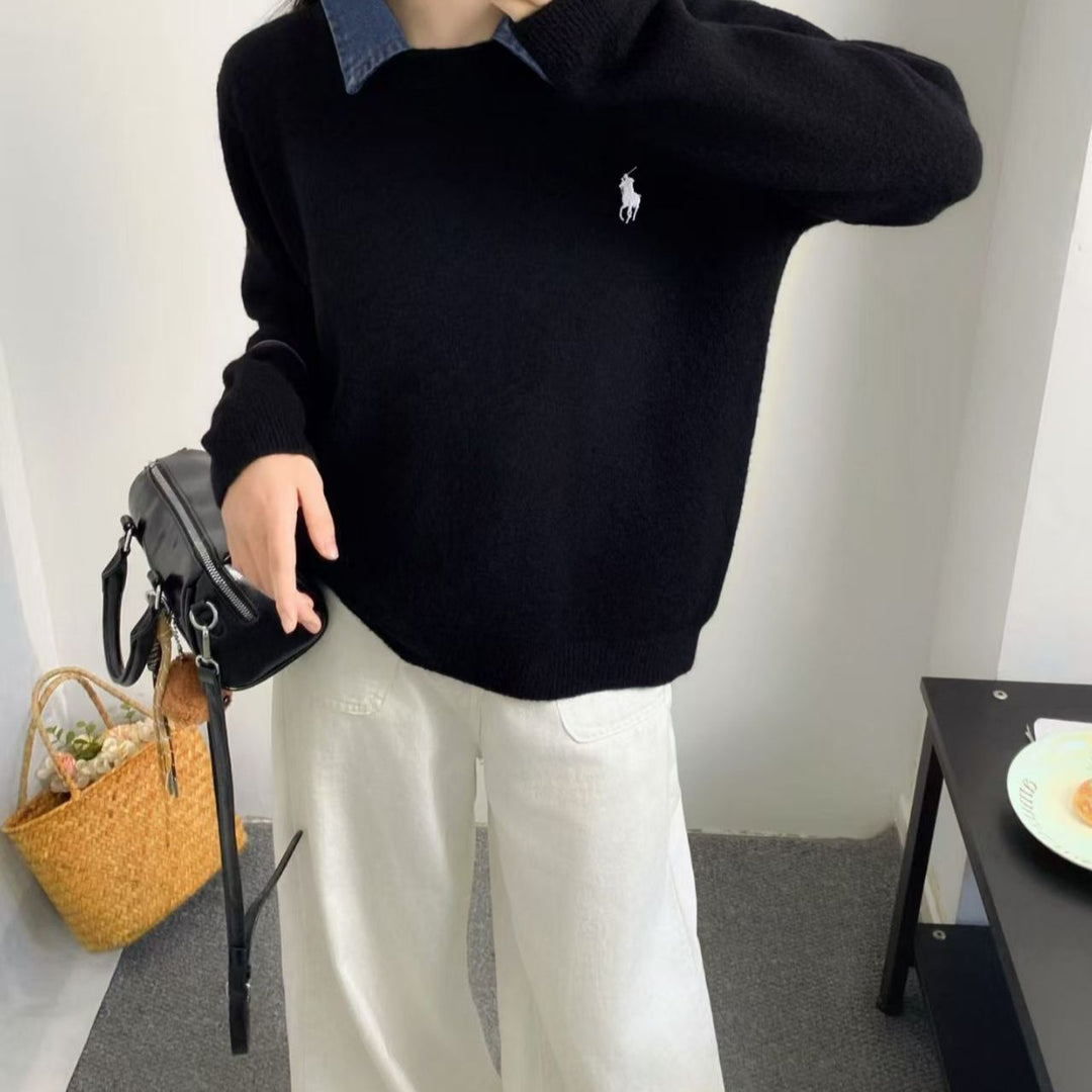Damen legerer Pullover mit hochwertiger Strickstruktur Drune