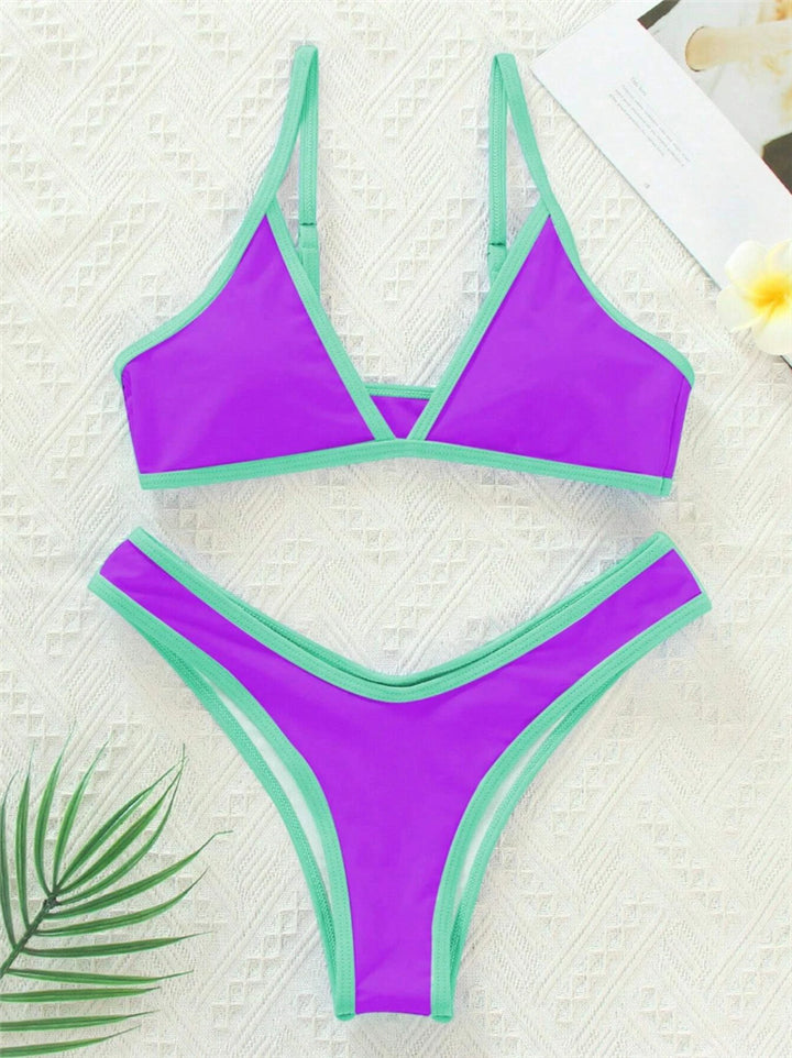 Damen Triangel-Bikini mit eleganter Naht und sportlichem Schnitt Drune