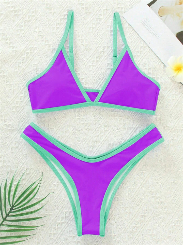 Damen Triangel-Bikini mit eleganter Naht und sportlichem Schnitt Drune