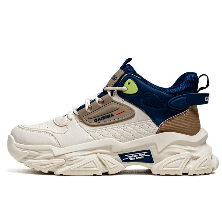 Unisex markante Chunky-Sneaker mit gesteppter Seitenpartie, Kunstleder-Overlays und profiliertem Offroad-Sohlenprofil Drune