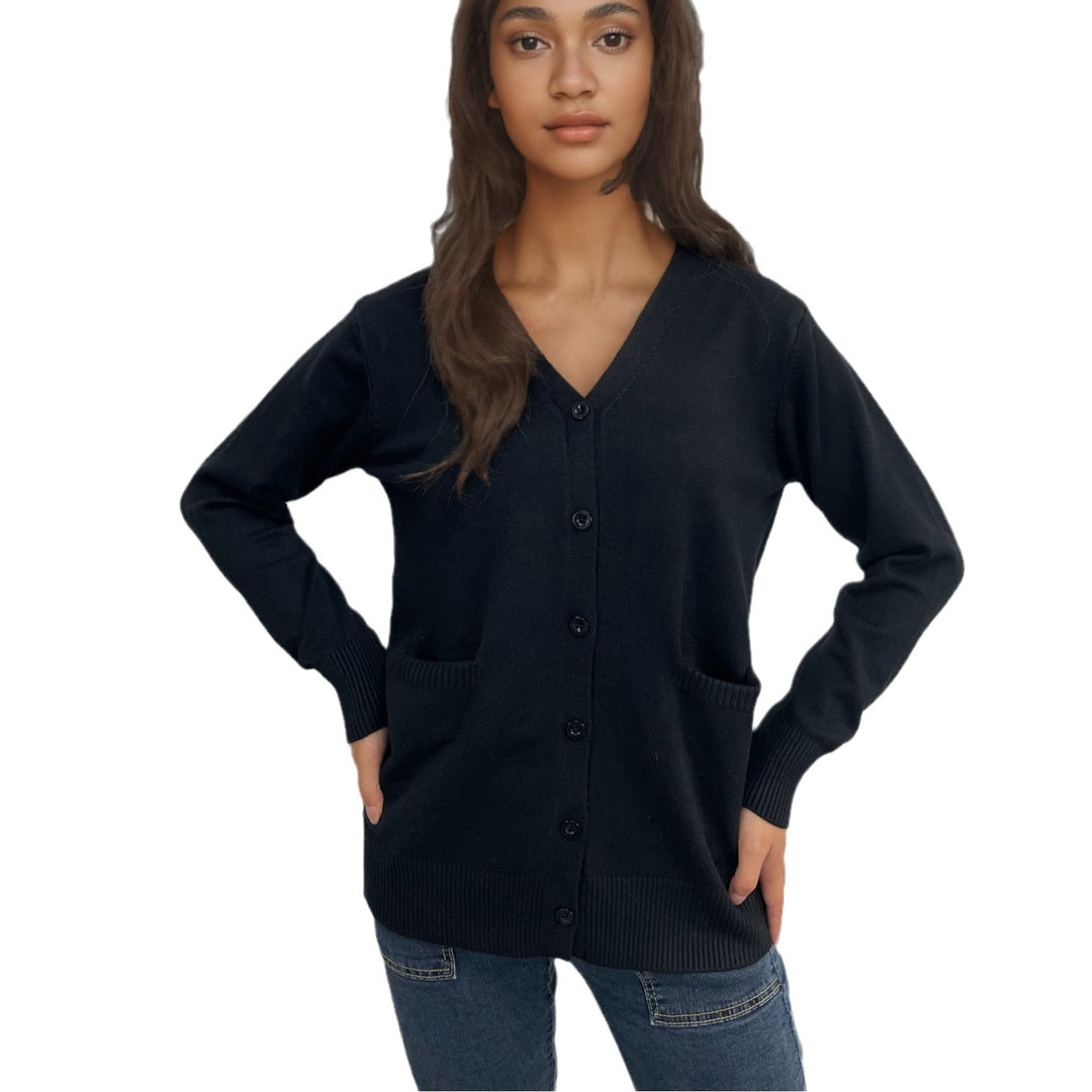 Damen Strickcardigan mit Knopfdetails und tiefen Taschen Drune