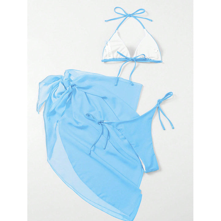 Damen Triangel-Bikini mit leichtem Überwurf Drune