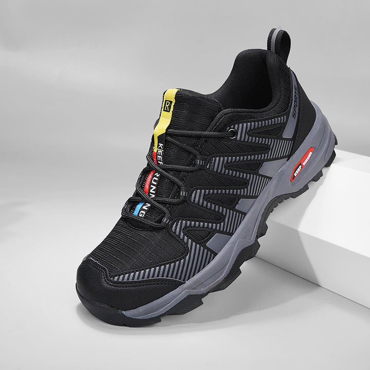 Herren sportlicher Outdoor-Adventure Sneaker mit verstärkter Zehenkappe und stoßdämpfender Wabensohle Drune