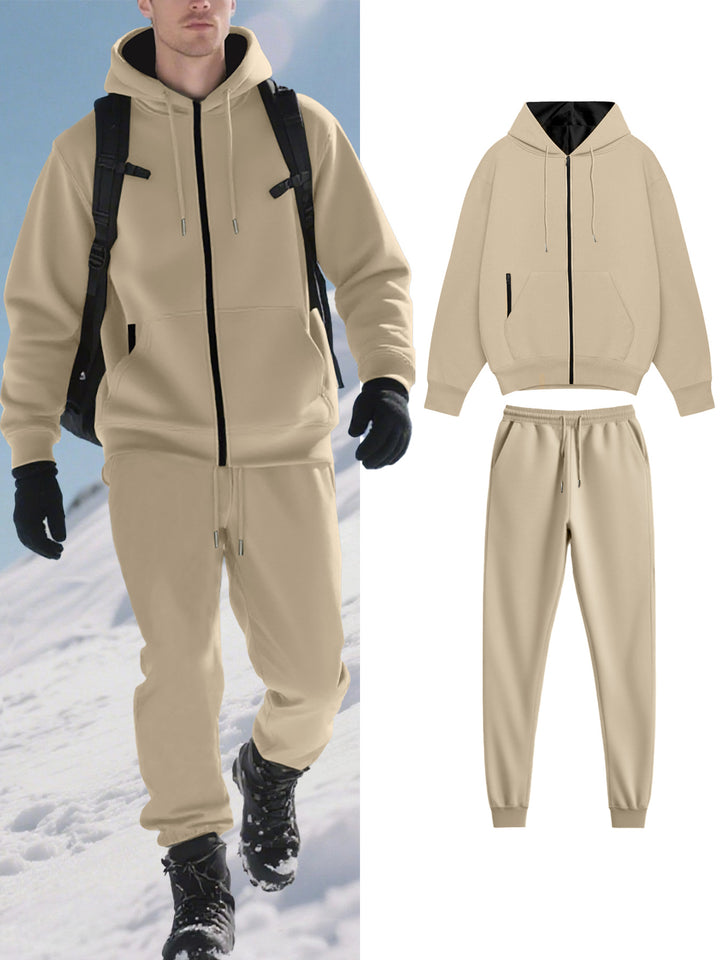 Herren Funktions-Jogginganzug mit warmem Futter und praktischen Taschen Drune
