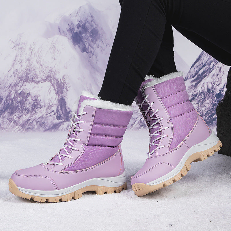 Damen Winterstiefel mit isolierter Fütterung und rutschfester Profilsohle Drune