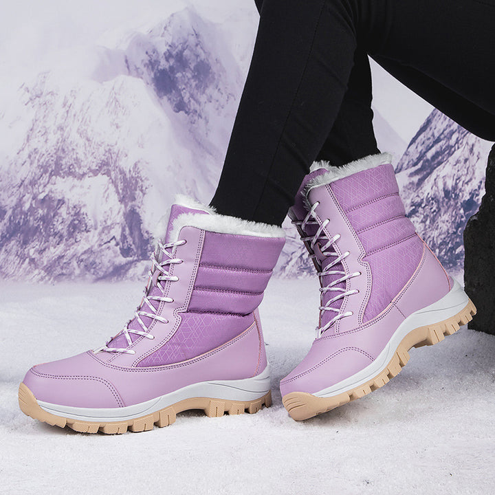 Damen Winterstiefel mit isolierter Fütterung und rutschfester Profilsohle Drune