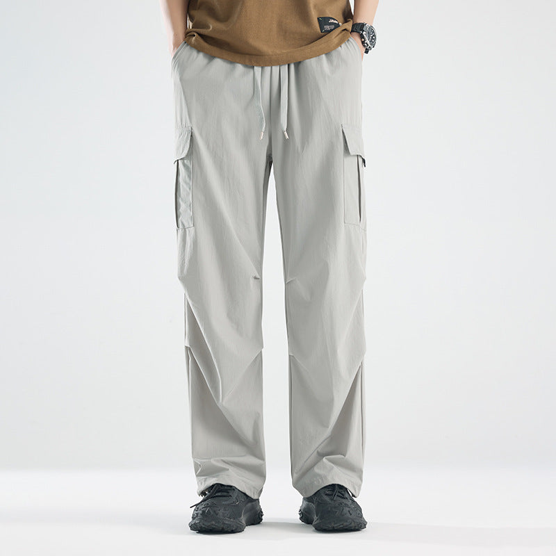 Herren Breite Tech‑Cargo‑Hose mit Utility‑Taschen und verstellbarem Bund Drune