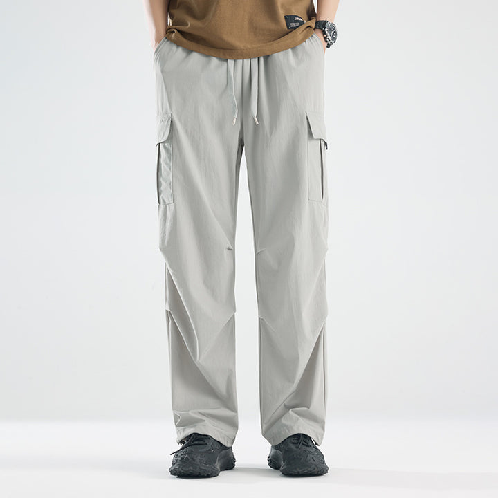 Herren Breite Tech‑Cargo‑Hose mit Utility‑Taschen und verstellbarem Bund Drune