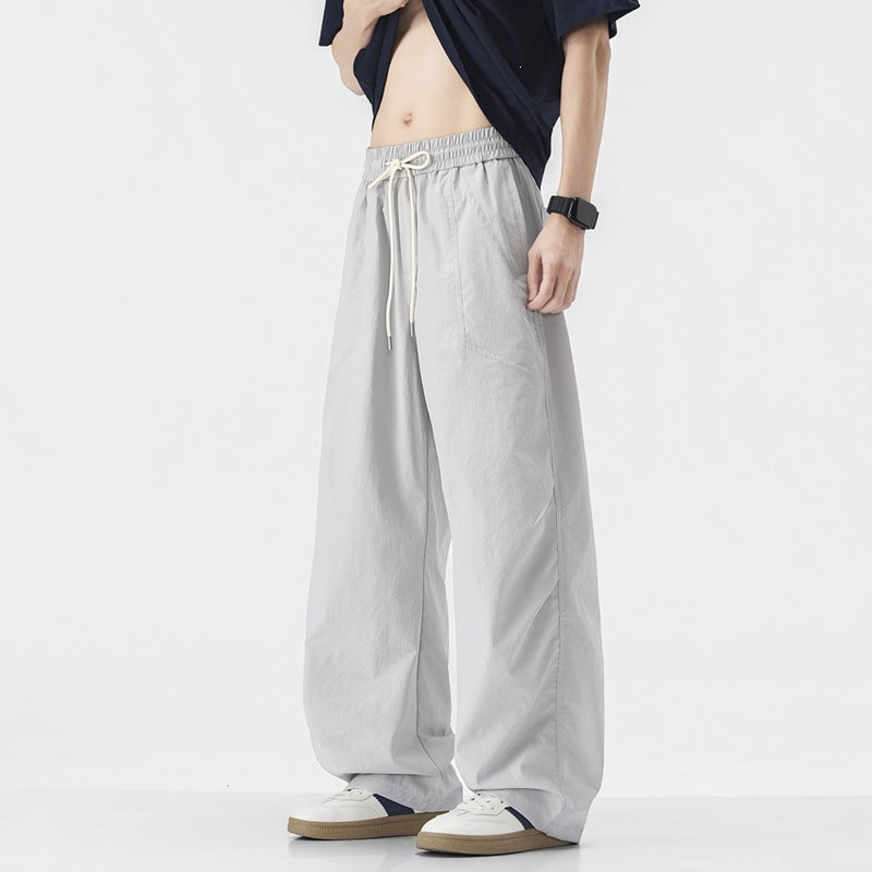 Herren Weit geschnittene Urban Utility-Hose Drune