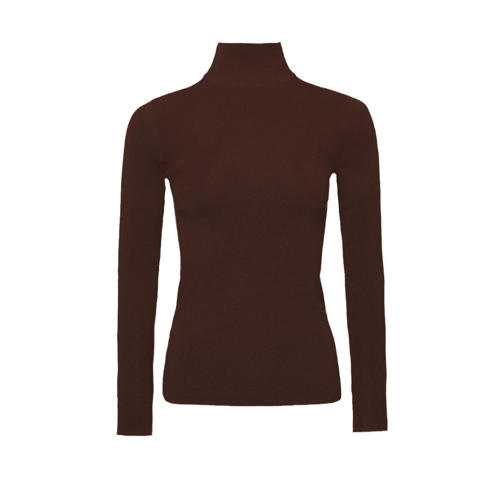 Damen Hochwertiger Rollkragenpullover aus weichem Material Drune