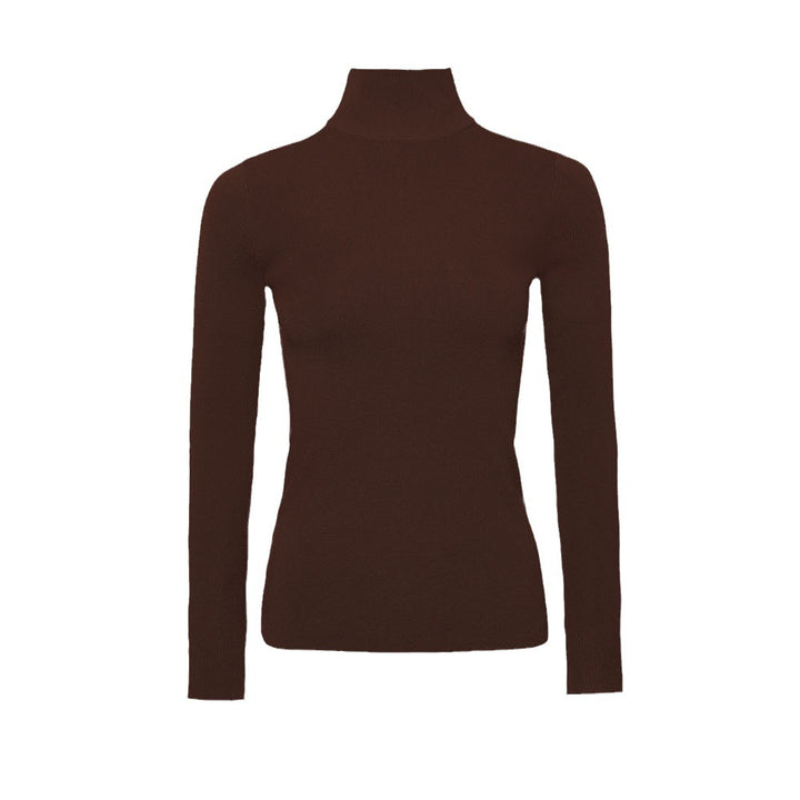 Damen Hochwertiger Rollkragenpullover aus feinem Strickmaterial Drune