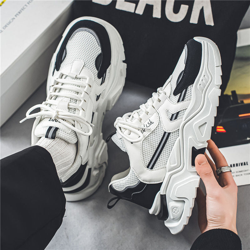 Damen Sportliche Chunky Sneakers mit atmungsaktiver Mesh-Oberfläche und stabiler Sohle Drune