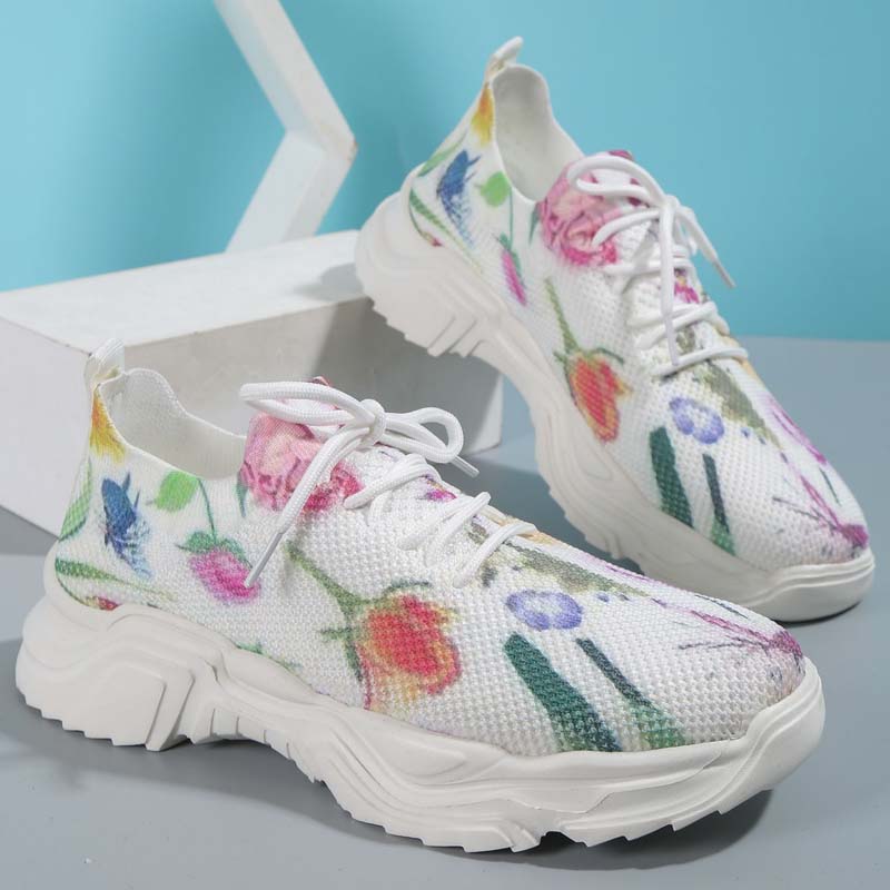 Drune | Breite Sneaker Mit Blumenmuster Für Damen