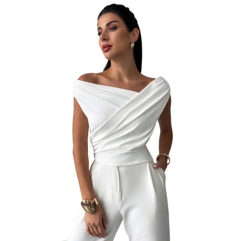 Damen Wickeloberteil mit weichem Stoff und elegantem Design Drune