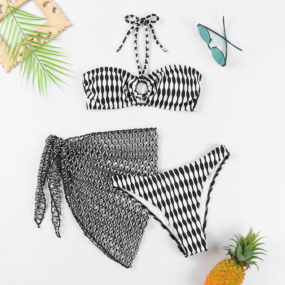 Damen Bikini-Set mit stylischem Wickeltuch Drune