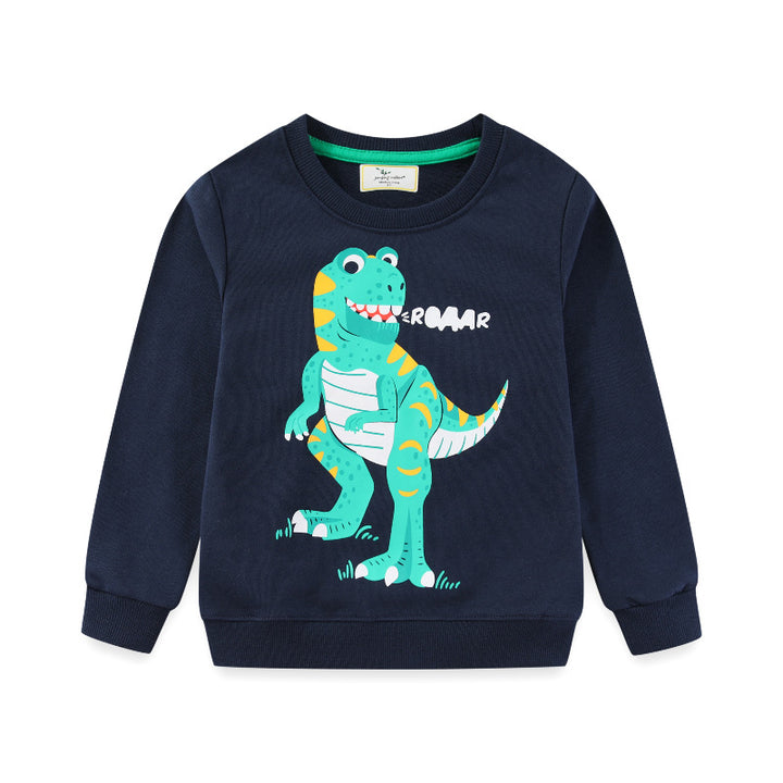 Jungen Sweatshirt mit lustigem Dinosaurier-Motiv Drune