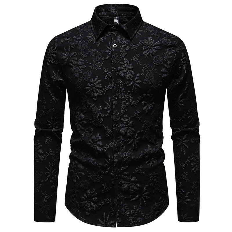 Herren Hemd mit strukturiertem Design Drune