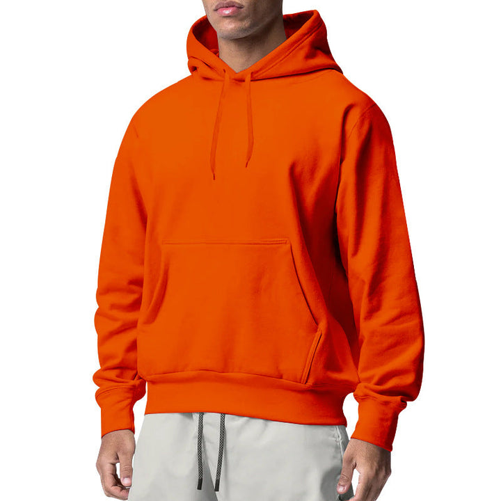 Herren Kapuzenpullover aus komfortablem Sweatstoff mit praktischer Kängurutasche Drune