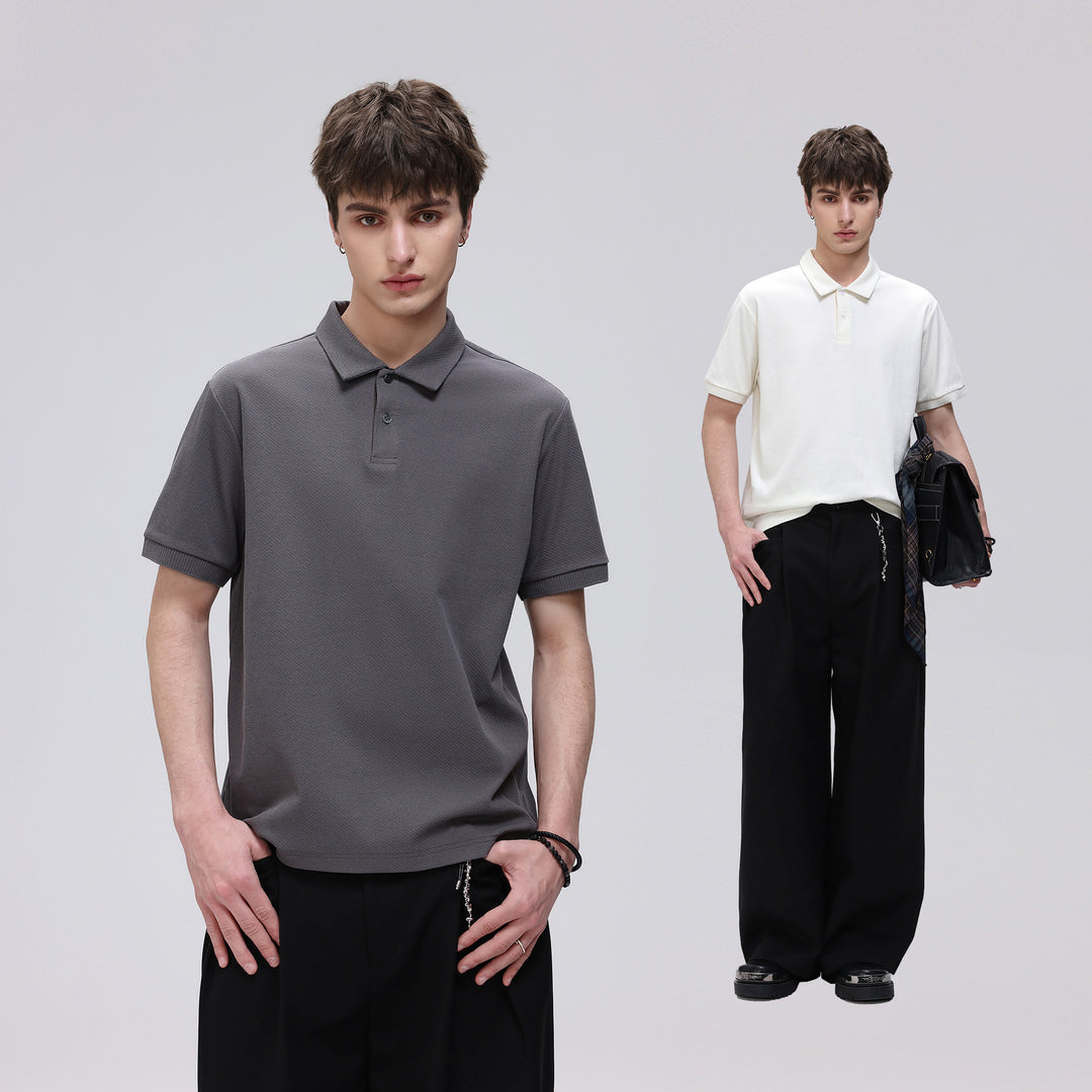 Herren Thermoregulierendes Piqué-Poloshirt mit feiner Struktur und Kurzarm Drune