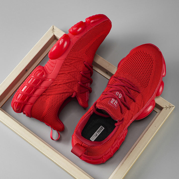Unisex atmungsaktive Strick-Sneaker mit integrierter Luftkapsel-Dämpfung und flexibler Gummischale Drune