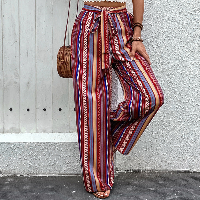 Damen Weite Sommerhose mit Gummizug Drune
