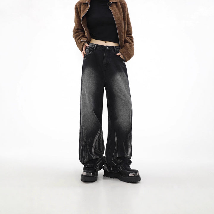 Damen Weitgeschnittene Baumwoll-Jeans Drune