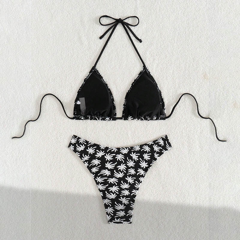 Damen Triangel-Bikini mit floralem Print Drune
