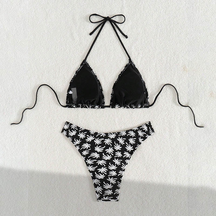 Damen Triangel-Bikini mit floralem Print Drune