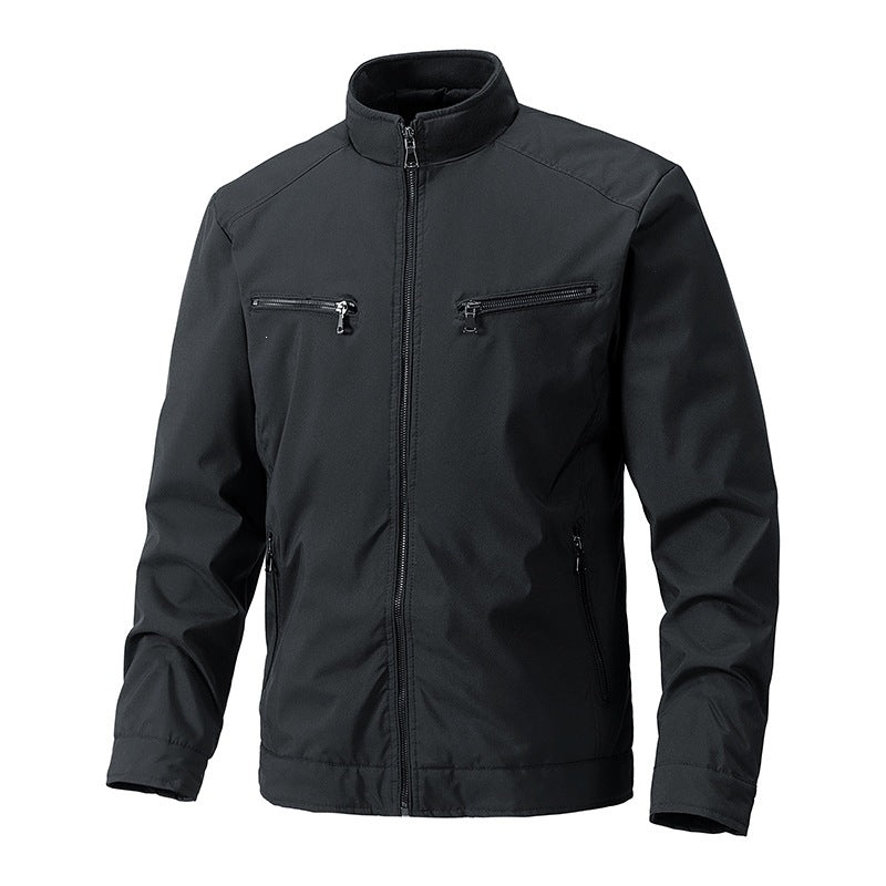 Herren Outdoorjacke mit hohem Kragen Drune