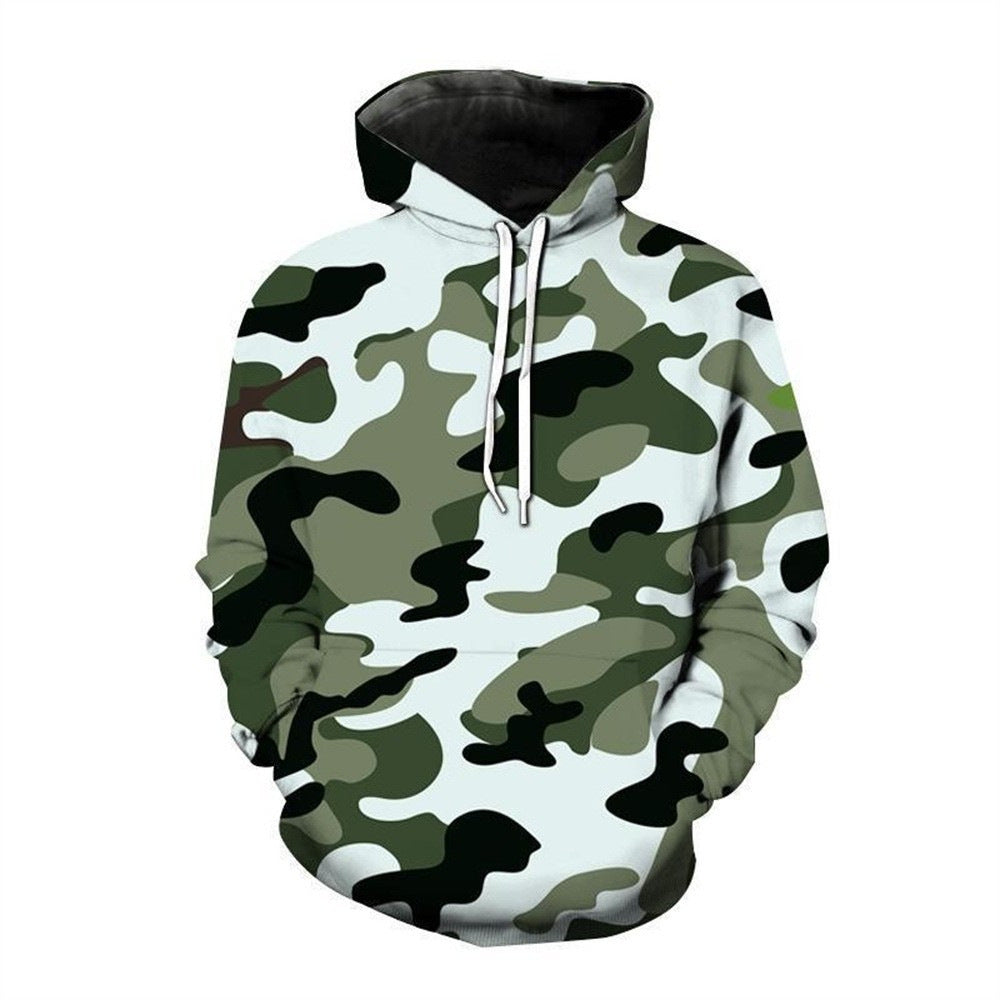 Damen Kapuzenpullover mit modernem Camouflage-Muster Drune