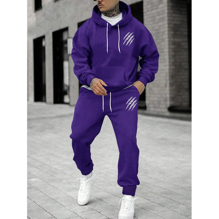 Herren Trainingsanzug mit modernem Grafikdesign und praktischen Taschen Drune