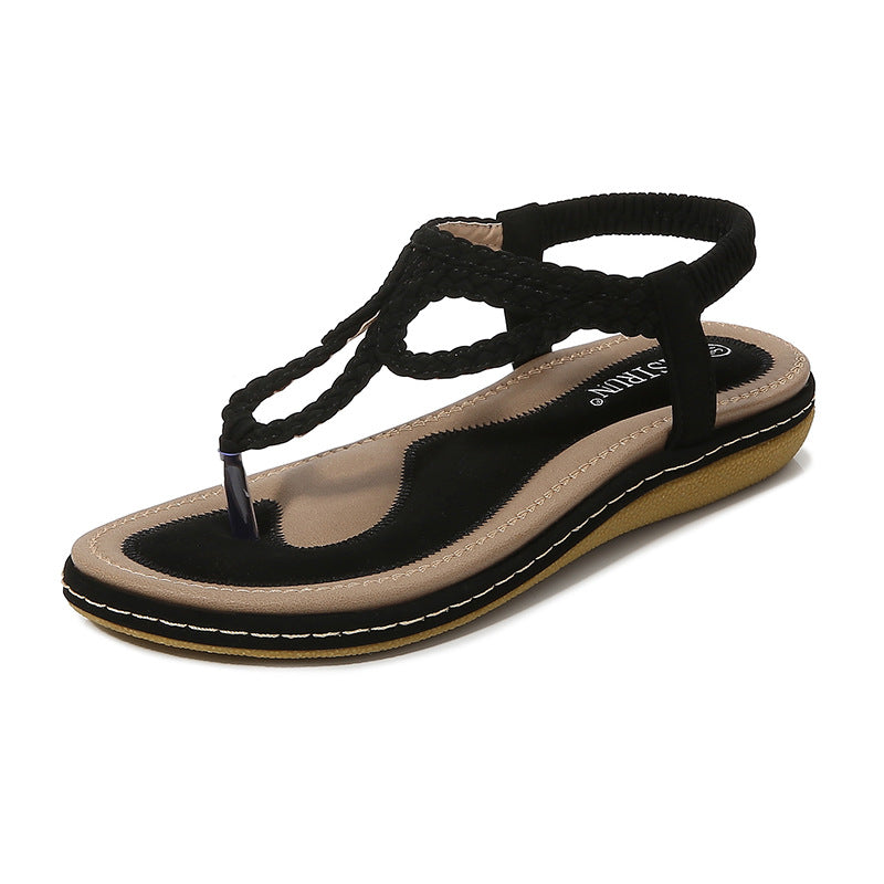 Damen Bequeme Zehentrenner mit geflochtenem Design Drune