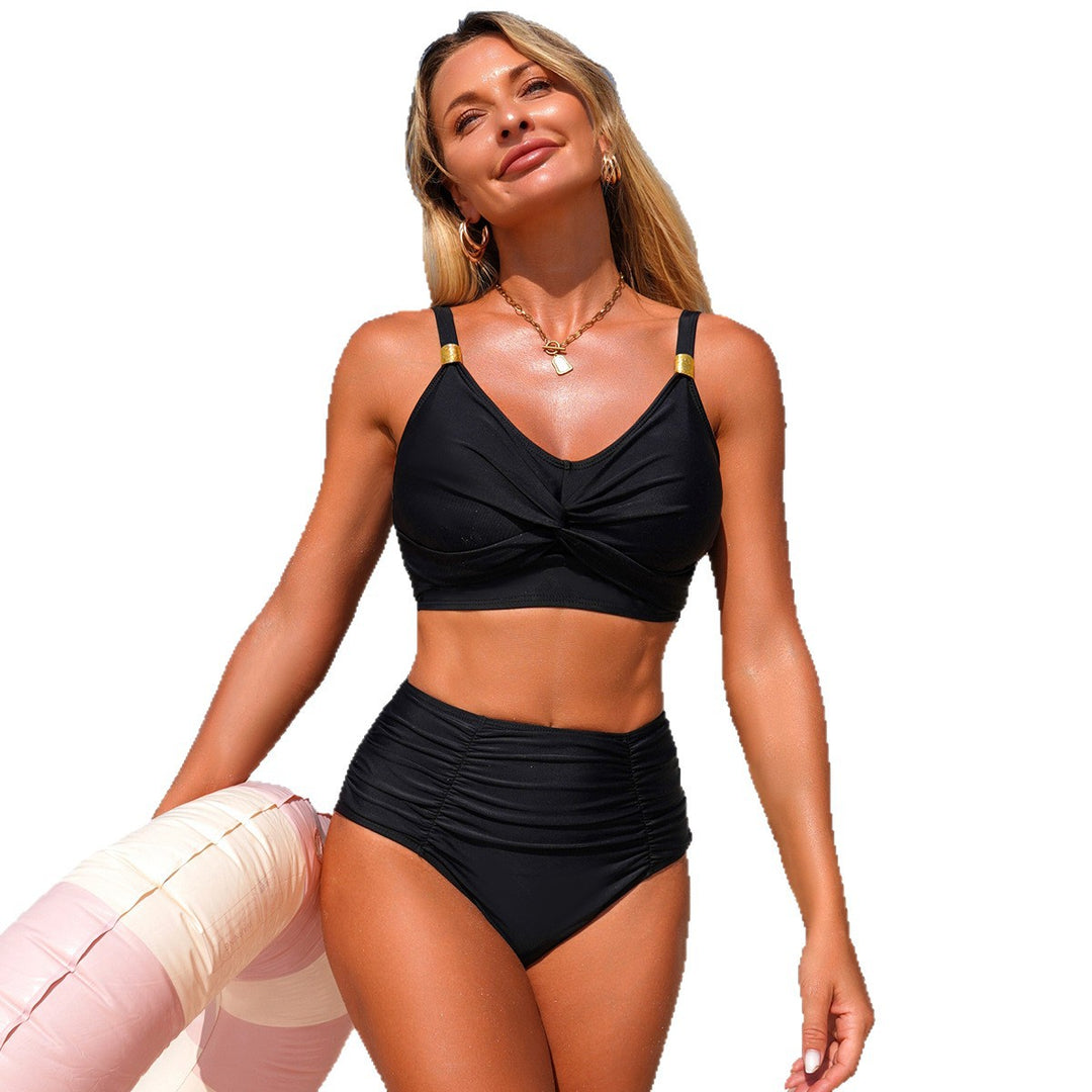 Damen Hochgeschnittener Tankini mit verstellbaren Trägern Drune