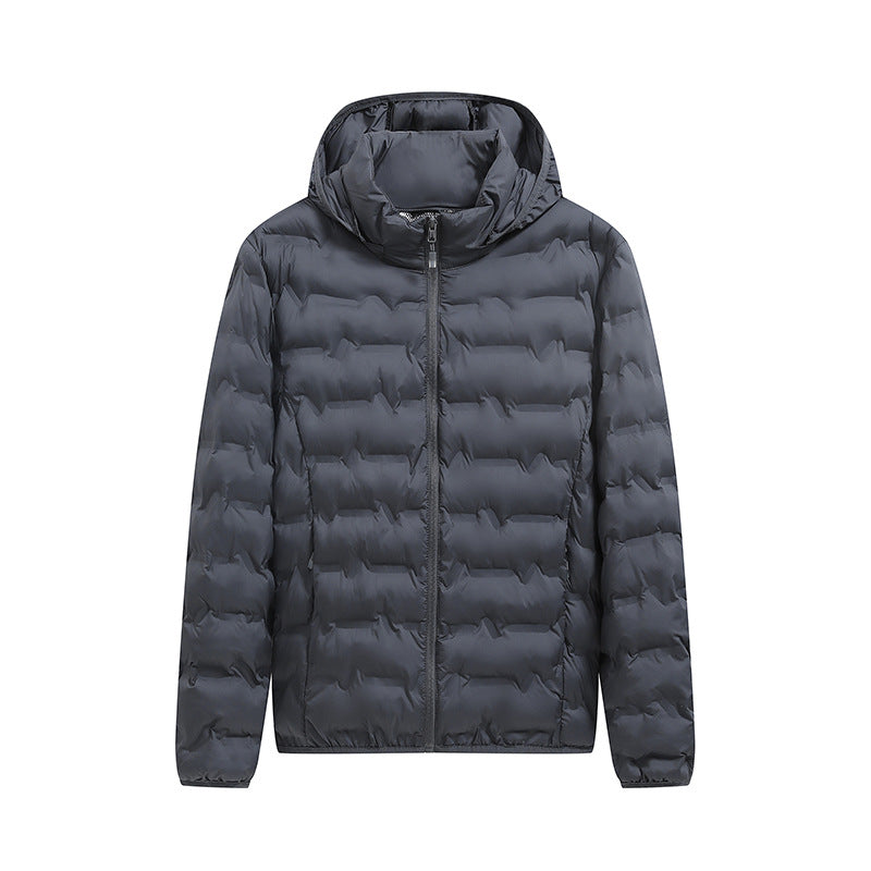 Herren Praktische Steppjacke mit Kapuze Drune